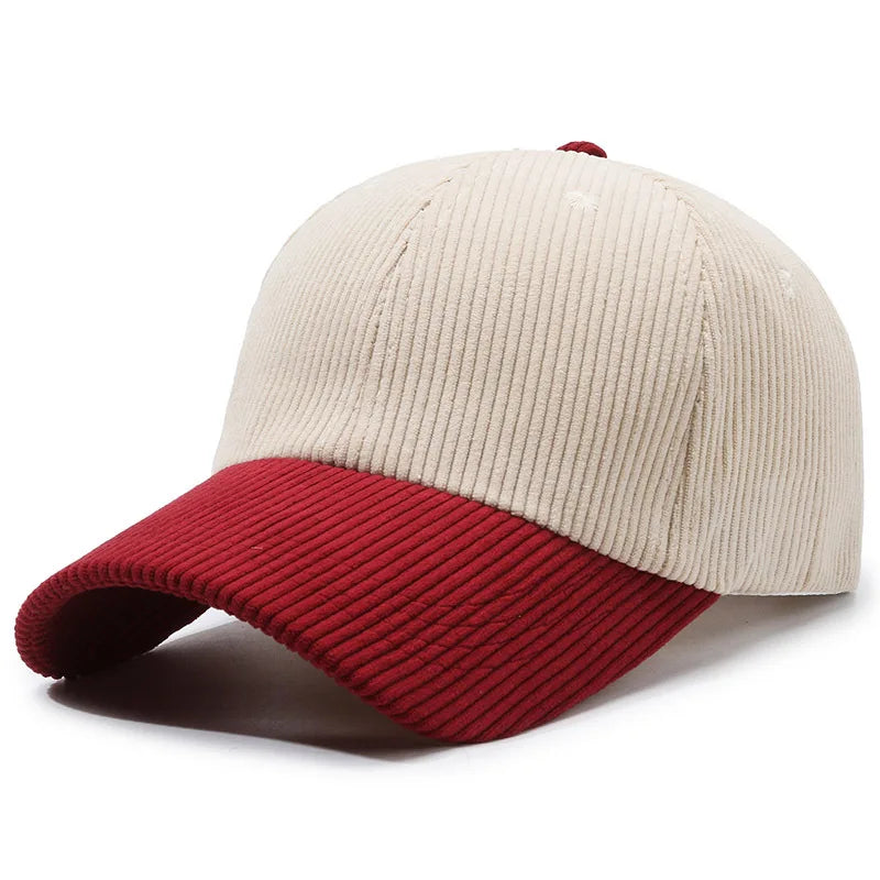 Wonder Embroidered Unisex Corduroy Baseball Cap - Sunshade for Outdoor Sports and Gifting