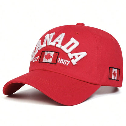 Cotton Canada Baseball Cap Flag Hat Snapback Adjuatable Mens Caps Gorras