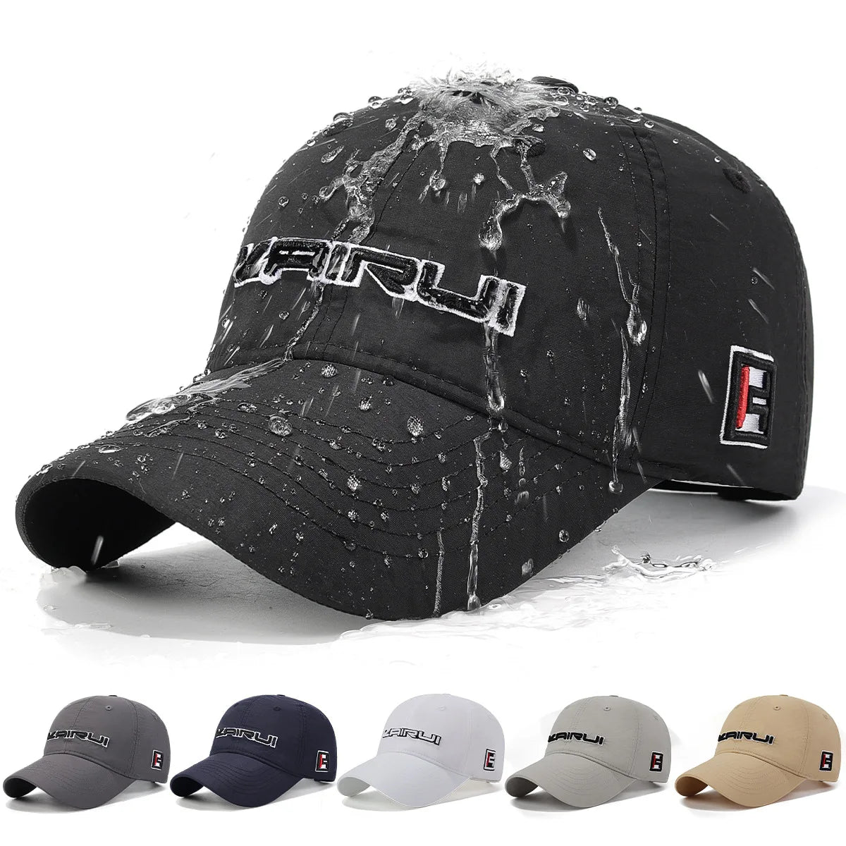 Four-Season Quick-Dry Waterproof Short-Brim Baseball Cap Outdoor Casual Sun Hat Fashionable Duckbill Cap