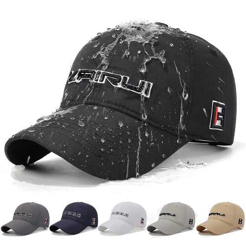 Four-Season Quick-Dry Waterproof Short-Brim Baseball Cap Outdoor Casual Sun Hat Fashionable Duckbill Cap