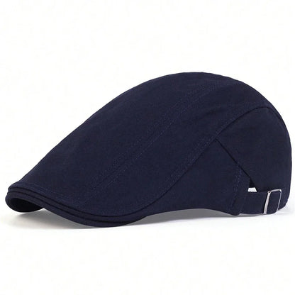 Men Light Board Solid Color Berets Newsboy Caps Hip Hop British Painters Hats Spring Summer