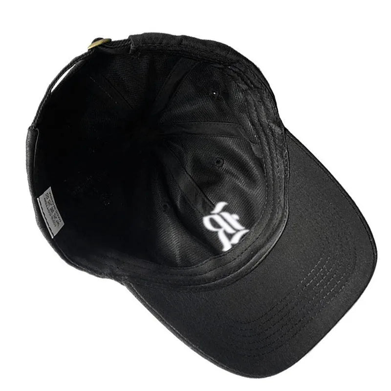 Old English Letter A-Z Embroider Baseball Cap Men Womne Soft Cotton Team Sport Visors Snapback Caps