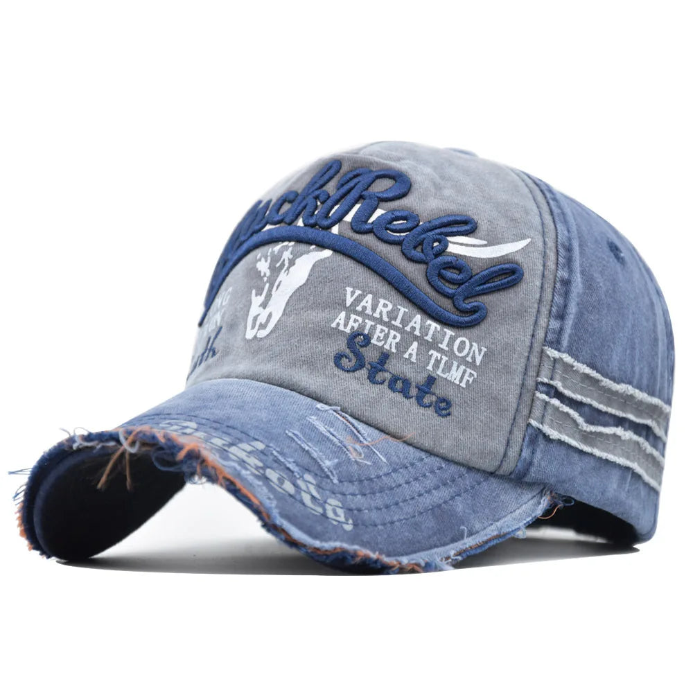 News Outdoor Sports Cotton Baseball Cap Retro Embroidery Men S Hip Hop Rebound Caps Snapback Hats