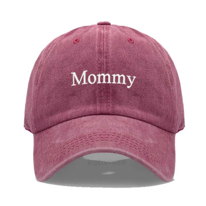 Daddy Mommy Embroidery Baseball Cap Men Women Unisex Soft Washed Cotton Hats Father S Mother Day