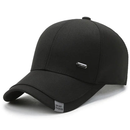 Men S Baseball Hat Hard Top Spring Autumn Big Head Circumference Cotton Cap Sun Protection Dad