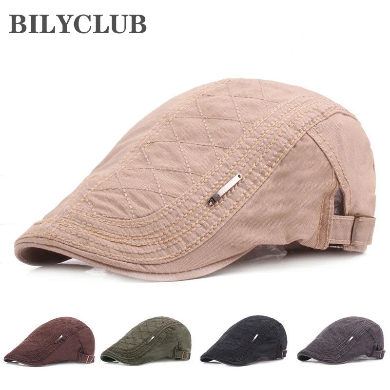 Cotton Beret Hats Men Women Summer Flat Cap Male Vintage Casquette Caps Fall Berets S Hat Auntumn