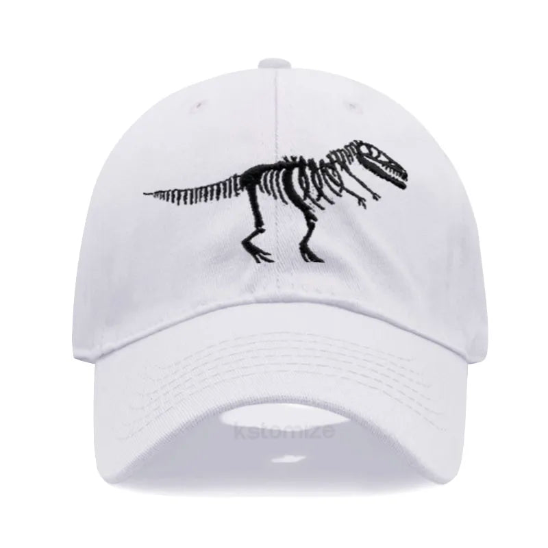 Cotton Baseball Cap Men Women Unisex Embroidery Dinosaur Tyrannosaurus Rex Dad Hat Protection