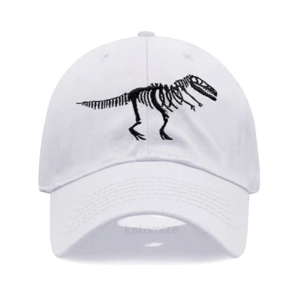 Cotton Baseball Cap Men Women Unisex Embroidery Dinosaur Tyrannosaurus Rex Dad Hat Protection