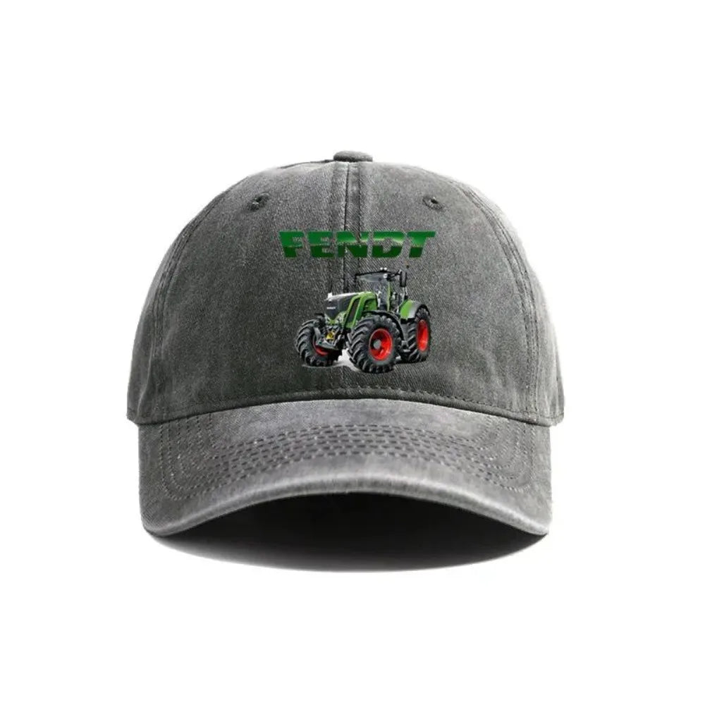 Fendt Agricultural Farming Tractors Distressed Baseball Cap Cool Men Retro Outdoor Summer Adjustable