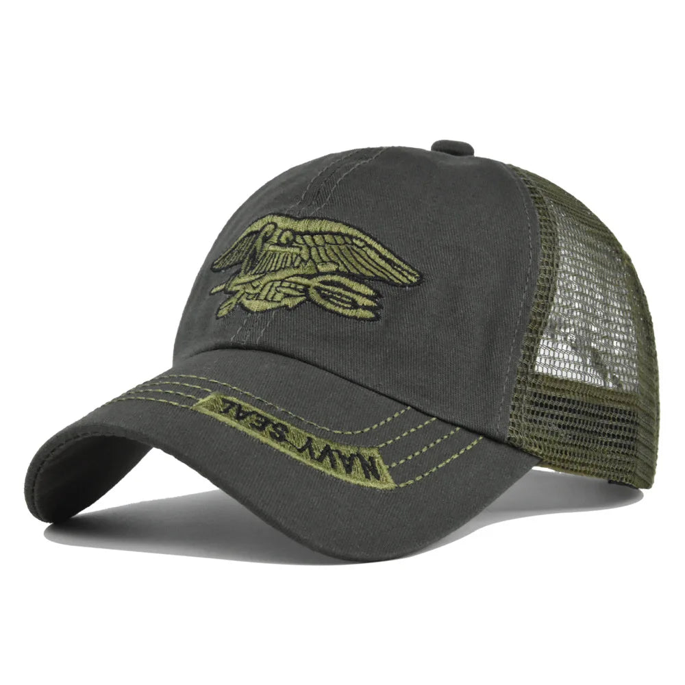 New Camouflage Mesh Baseball Cap for Men Women Breathable Adjustable Cotton Hip Hop Outdoor Casual Sun Protection Hat Snapback