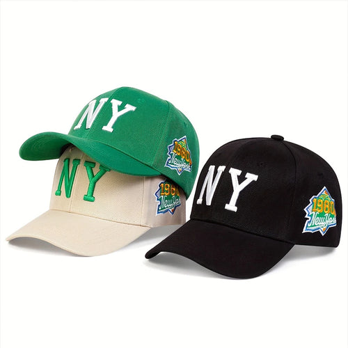 Unisex Letter Embroidery Baseball Caps Spring Autumn Outdoor Adjustable Casual Hats Sunscreen Hat