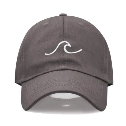 Men S Baseball Cap Women Washed Cotton Waves Embroidery Dad Hat Sport Golf Caps Man Sun Hats