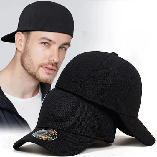 Baseball Cap Man Fitted Closed Full Mesh Outdoor Breathable Sports Cotton Sun Male Truckerhat Gorras