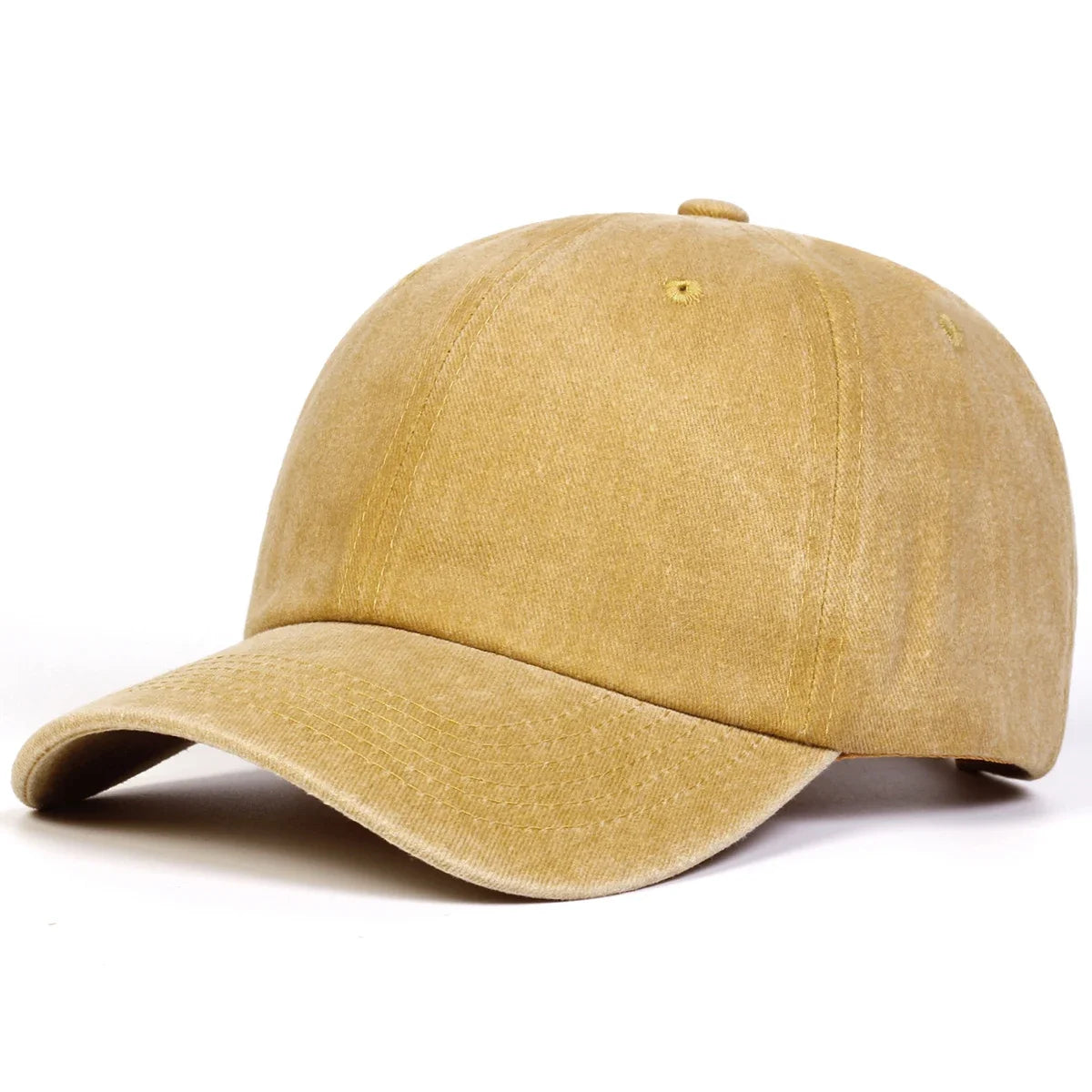 Unisex Light Washed Solid Color Baseball Caps Spring Autumn Outdoor Adjustable Casual Hats Hip Hop