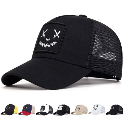 Unisex Personality Embroidery Baseball Net Caps Spring Summer Outdoor Adjustable Casual Hats