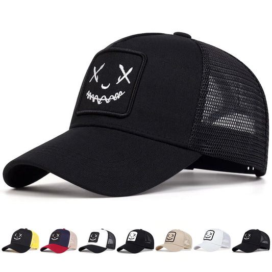 Unisex Personality Embroidery Baseball Net Caps Spring Summer Outdoor Adjustable Casual Hats