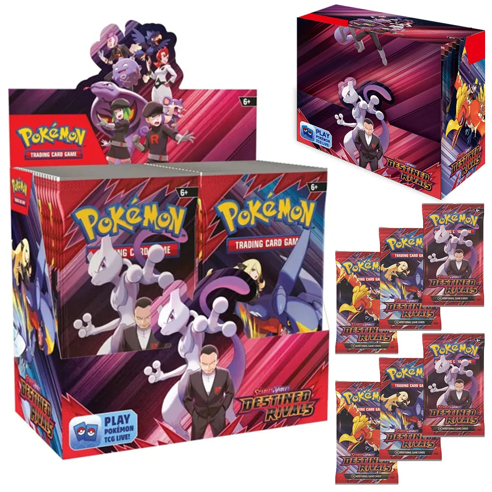 360 Pokémon TCG English Cards – Destined Rivals, Prismatic Evolutions, Scarlet & Violet 151 & Paldean Fates Booster Set