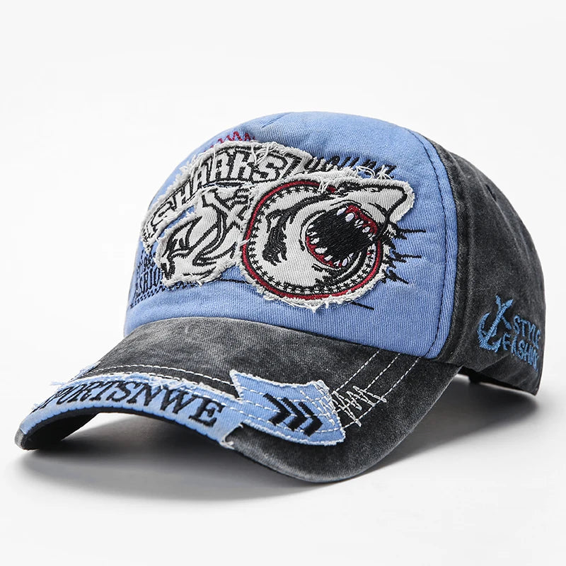 News Outdoor Sports Cotton Baseball Cap Retro Embroidery Men S Hip Hop Rebound Caps Snapback Hats