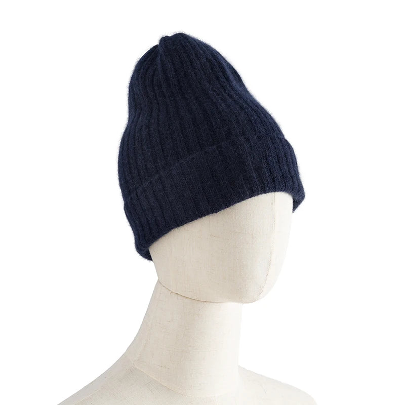 ZYCZCXX Regardless Of Gender 100%Pure Cashmere Hat High Quality Thick Men's Outdoor Sports Cowl Winter New Women's Warm Skullcap