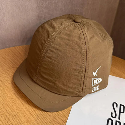 Quick-Dry Hat Summer Baseball Cap with 3CM Short Brim, Unisex Breathable Sun Protection Cap