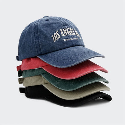 Cotton Baseball Cap Men Women Embroidery Hat Soft Top Caps Casual Retro Snapback Hats Unisex - Soft