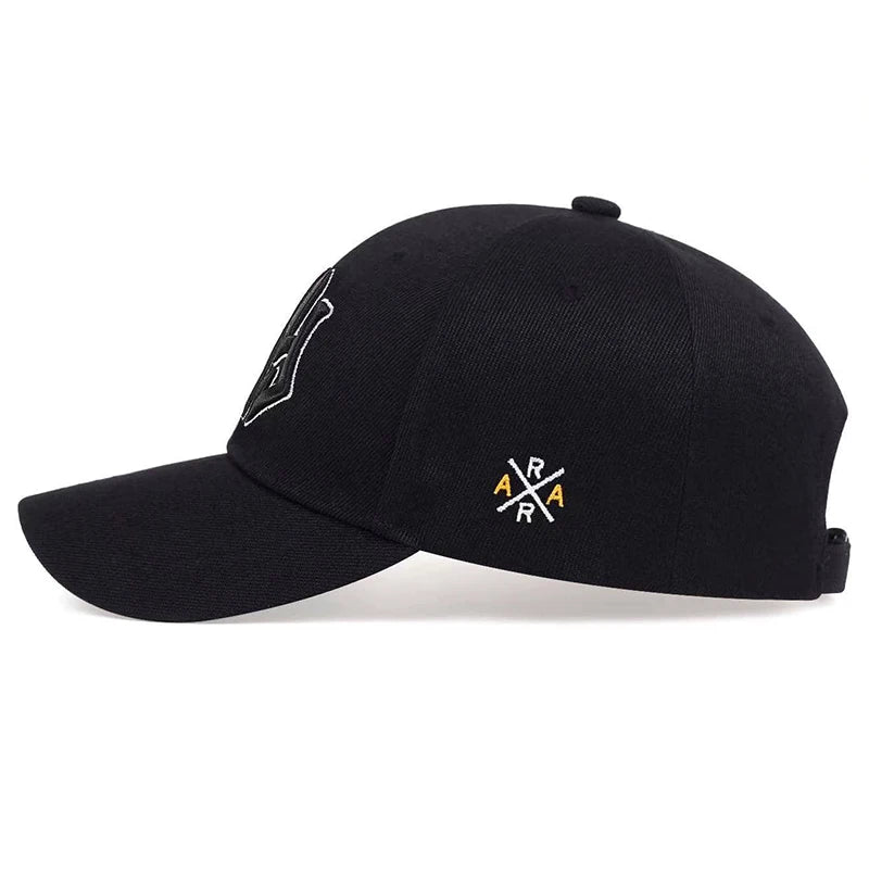 Unisex Ng Letter Side Ar Embroidery Baseball Caps Spring Autumn Outdoor Adjustable Casual Hats