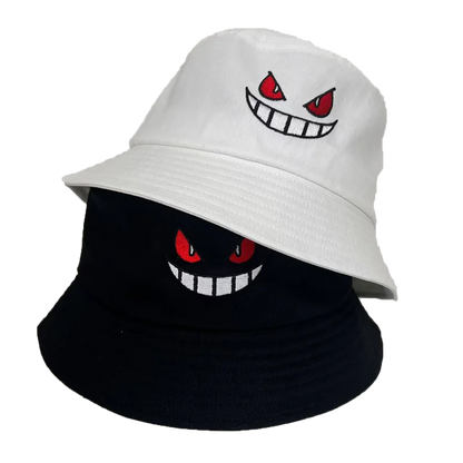 Unisex Light Board Solid Color Big Eyes Embroideried Hats Fishermen Caps Outdoor Casual Cap