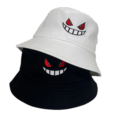 Unisex Light Board Solid Color Big Eyes Embroideried Hats Fishermen Caps Outdoor Casual Cap