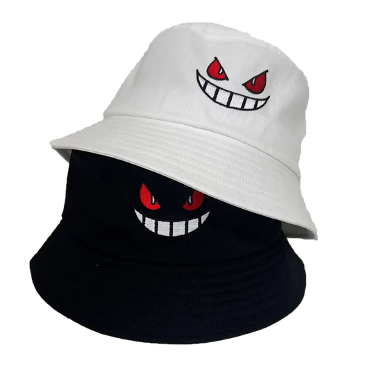 Unisex Light Board Solid Color Big Eyes Embroideried Hats Fishermen Caps Outdoor Casual Cap