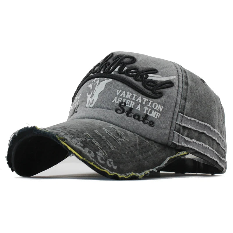 News Outdoor Sports Cotton Baseball Cap Retro Embroidery Men S Hip Hop Rebound Caps Snapback Hats