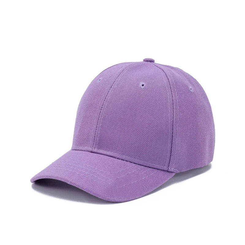 Summer Children Peaked Caps Students Kids Baseball Cap Boy Girl Solid Color Cotton Adjustable Hats