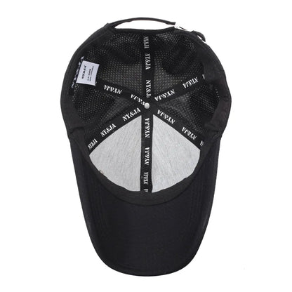 Summer Men S Black Breathable Cap Versatile Korean Version Baseball Outdoor Recreational Fishing Sun