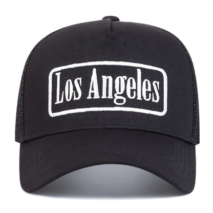 Unisex Los Angeles Print Baseball Net Caps Spring Summer Outdoor Adjustable Casual Hats Sunscreen
