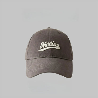 Letter Embroidery Baseball Hat Women Men Sunscreen Outdoor Sunshade Peaked Caps Solid Color Visors