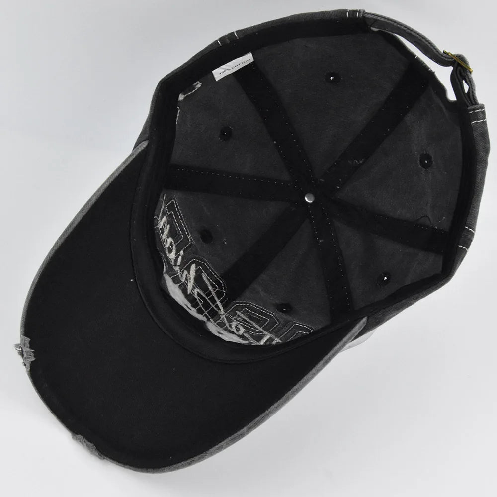 1985 Embroidery Baseball Cap Spring Summer Men Women Hole Patch Letters Retro Adjustable Hat Trucker