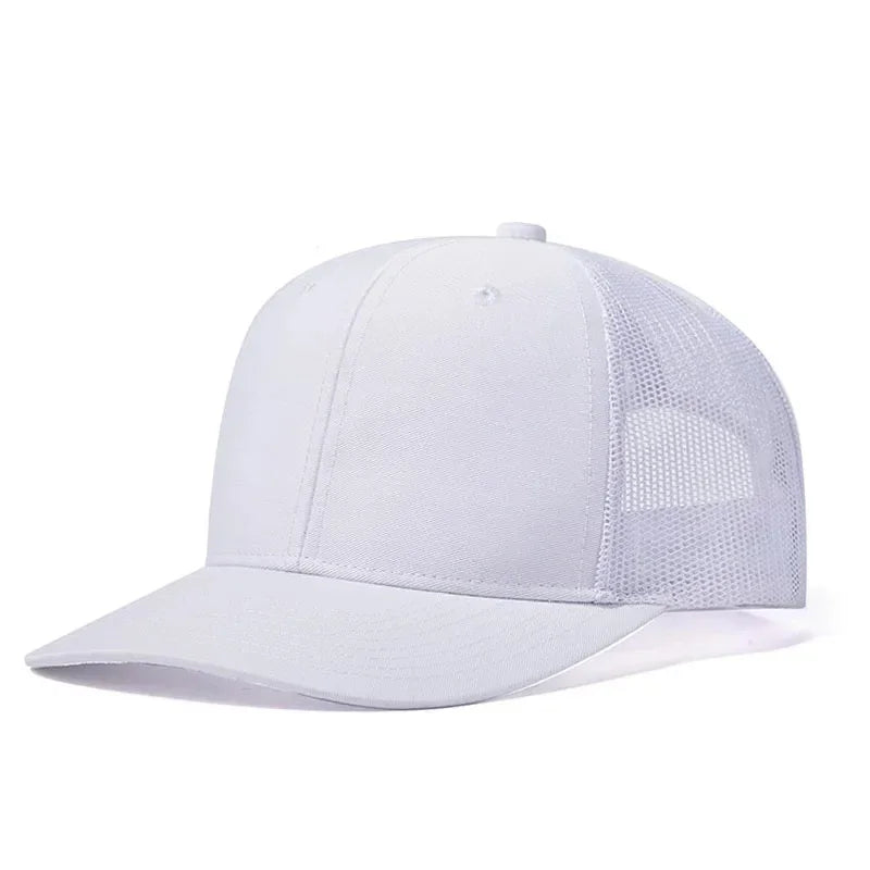Summer Mesh Baseball Cap Men Women Slight Curved Snapback Trucker Hat Unisex Casual Outdoor