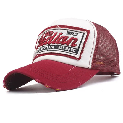 Streetwear Letter Embroidery Mesh Dad Baseball Cap Snapback Hip Hop Outdoor Y2k Trucker Hats Gorras