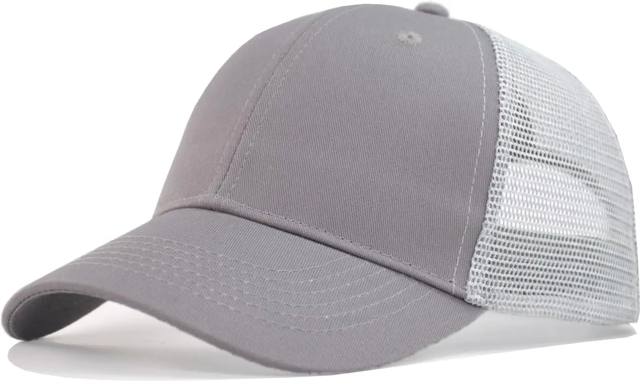 Sizes 55-60cm Adjustable Snapback Baseball Trucker Basic Plain Men S Women Mesh Work Splicing Cap