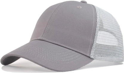 Sizes 55-60cm Adjustable Snapback Baseball Trucker Basic Plain Men S Women Mesh Work Splicing Cap