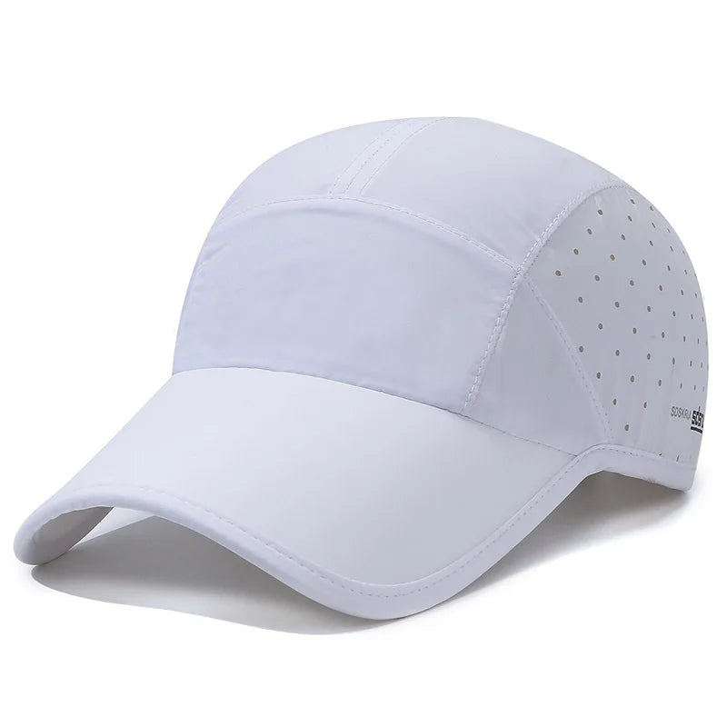 Outdoor Sport Quick Dry Waterproof Breathable Baseball Cap Summer For Men Women Fashion Adjustable Snapback Thin Sun Shade Hat