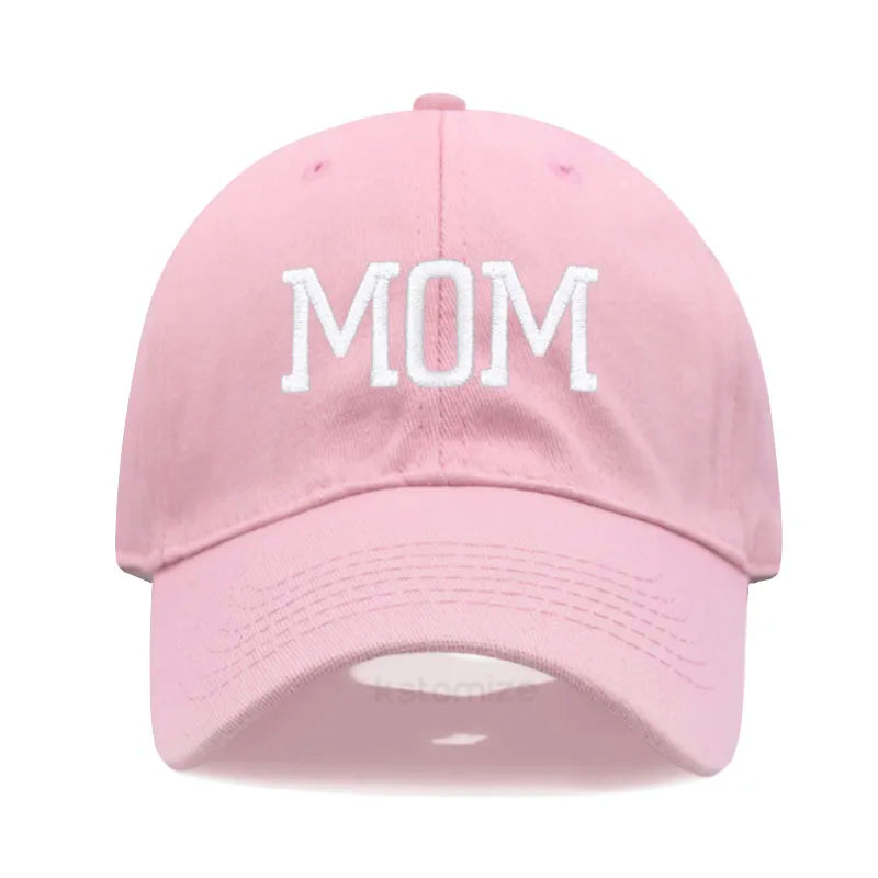DAD MOM Embroidery Pure Cotton Men's Baseball Cap For Man  Womne's Fashion Sport Golf Caps Sun Hat Dropshipping