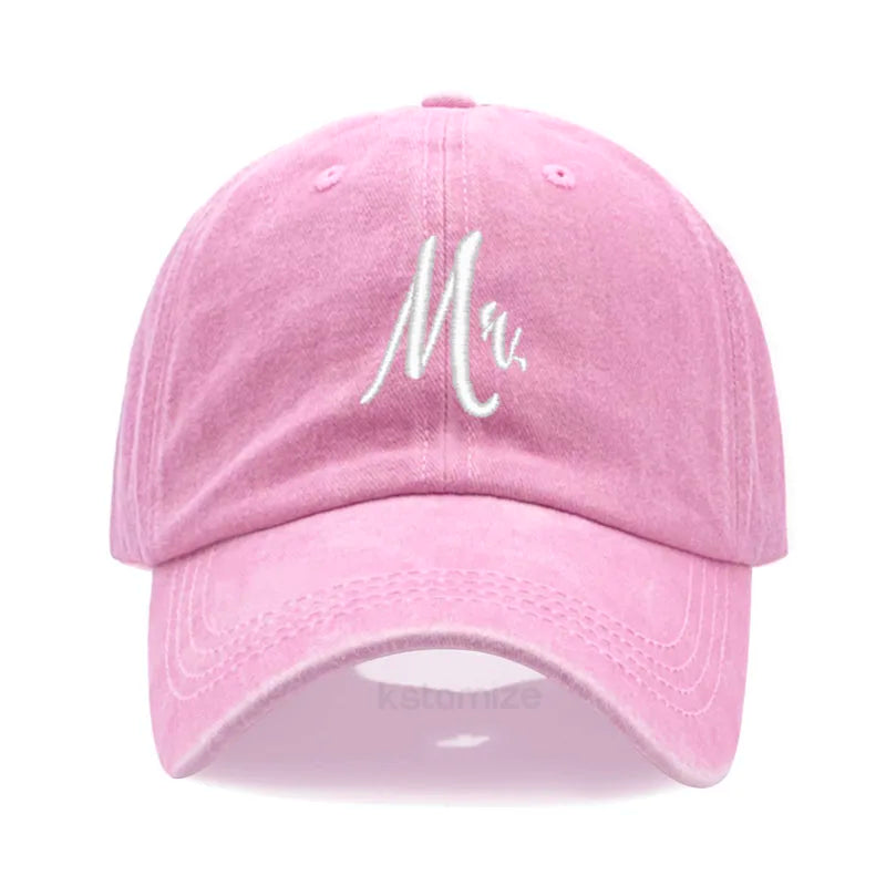 Matching Mr Mrs Baseball Cap Men S Women Cotton Embroidery Sport Golf Caps Bridal Gift Newlywed
