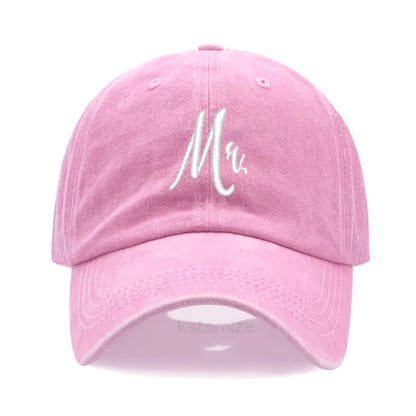 Matching Mr Mrs Baseball Cap Men S Women Cotton Embroidery Sport Golf Caps Bridal Gift Newlywed