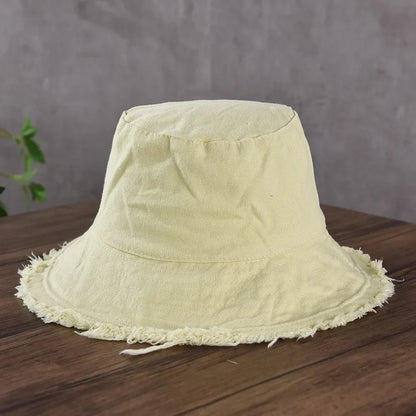 Fashion Foldable Burrs Bucket Hatsfor Women Men Beach Sun Visor UV Protection UPF 50+ Sun Hat Summer Large Wide Brim Panama Bob