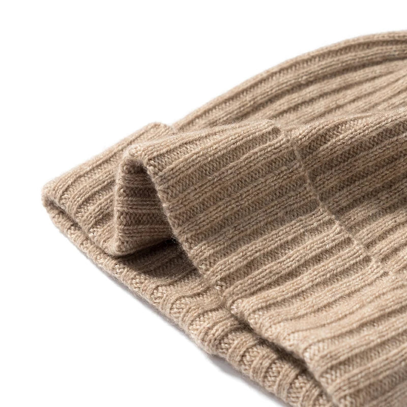 ZYCZCXX Regardless Of Gender 100%Pure Cashmere Hat High Quality Thick Men's Outdoor Sports Cowl Winter New Women's Warm Skullcap