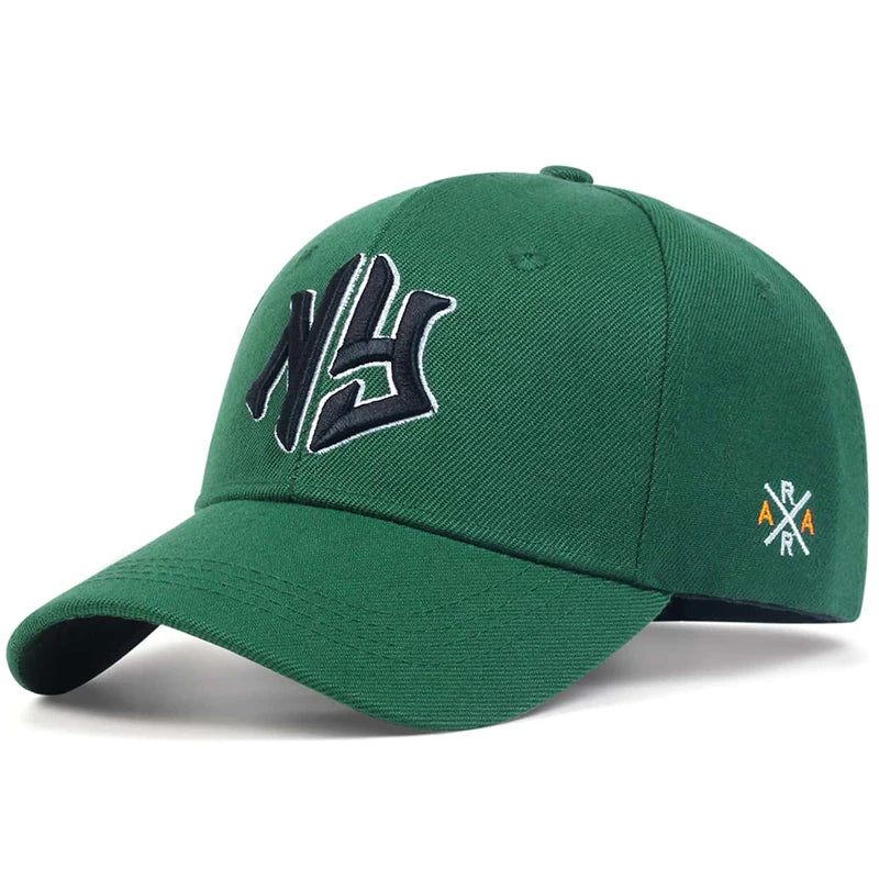 Unisex Ng Letter Side Ar Embroidery Baseball Caps Spring Autumn Outdoor Adjustable Casual Hats