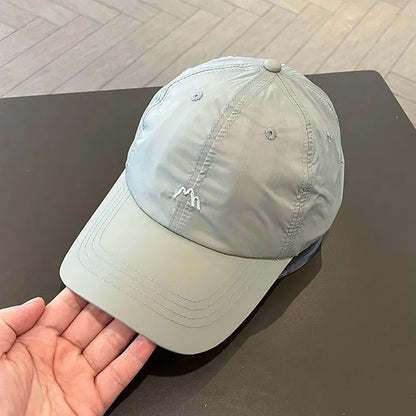 Waterproof Breathable Baseball Cap Solid Color Summer Sports Golf Sun Hat Unisex Casual Dad Hats For Women & Men