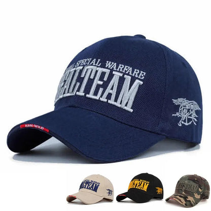 Sealteam Letter Embroidery Baseball Caps Spring Autumn Outdoor Adjustable Casual Hats Sunscreen Hat
