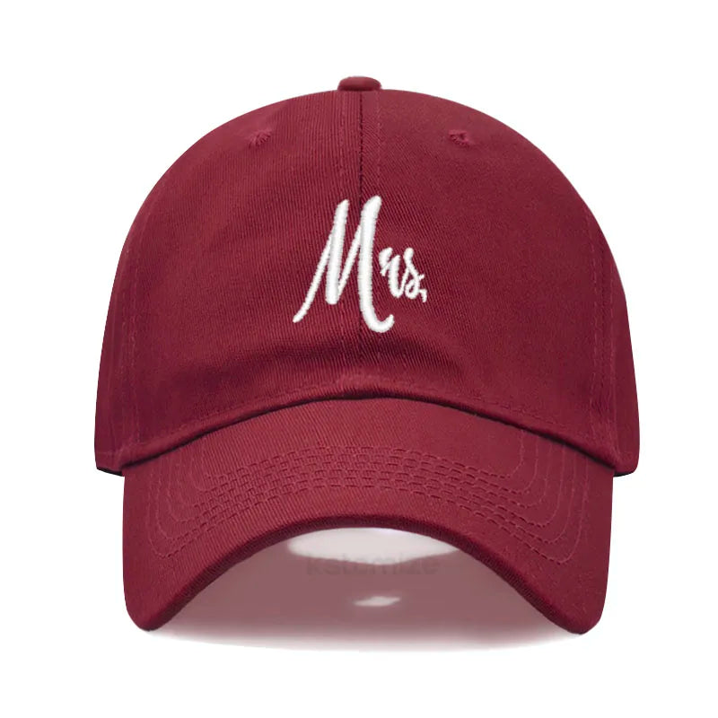Matching Mr Mrs Baseball Cap Men S Women Cotton Embroidery Sport Golf Caps Bridal Gift Newlywed