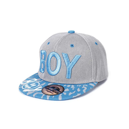 Cool Boy Embroidery Kids Baseball Cap Boys Girls Snapback Hat Four Seasons Children Hip Hop Sun